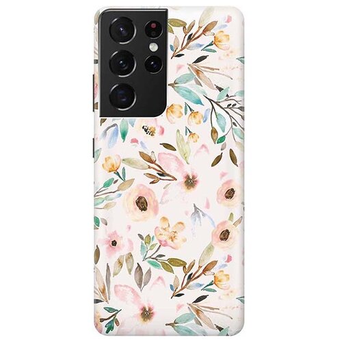 фото Чехол - накладка artcolor для samsung galaxy s21 ultra с принтом "розовая нежность" re:pa