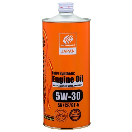 Autobacs моторное масло autobacs engine oil 5w-30 sn/cf, 4л a01508401