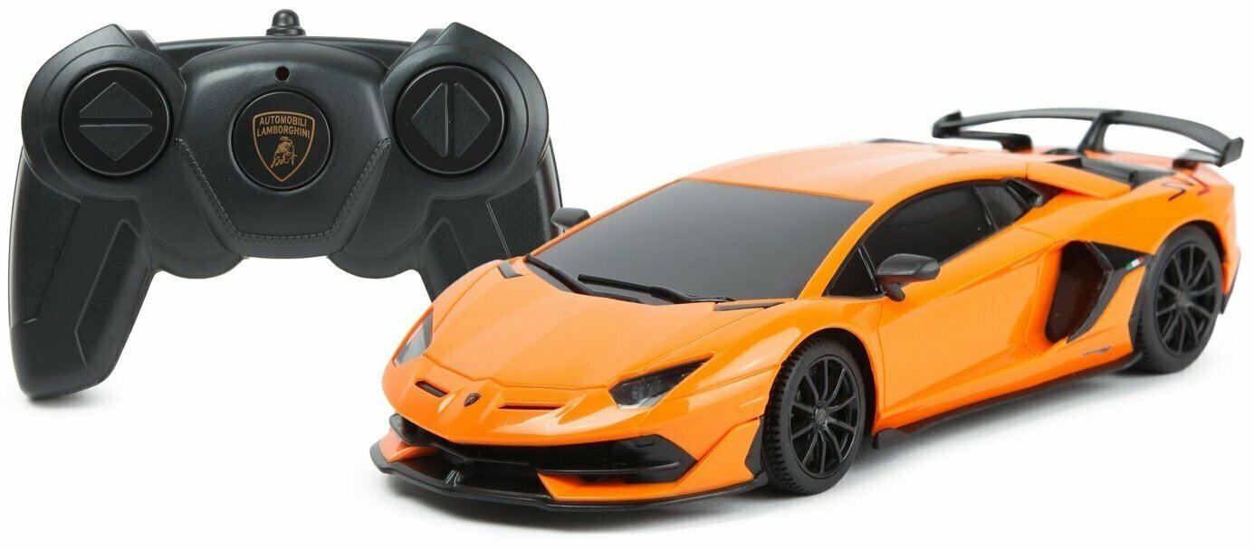 Машина Rastar РУ 1:24 Aventador SVJ Оранжевая 96100