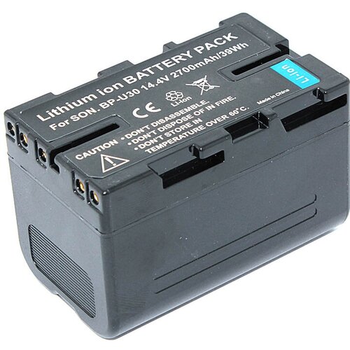 Аккумуляторная батарея для видеокамеры Sony PMW-100 (BP-U30) 14.4V 2700mAh Li-ion аккумуляторная батарея для видеокамеры sony pmw 100 bp u60 14 4v 5200mah