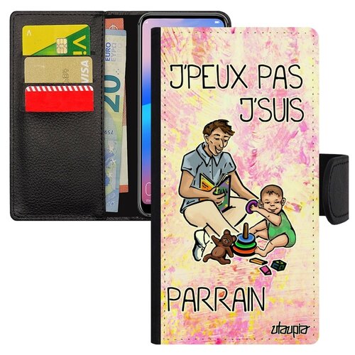 фото Чехол-книжка на телефон huawei p20 lite, "не могу - стал крестным!" повод шутка utaupia