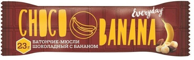 Батончик-мюсли шоколад/банан Everyday 23г