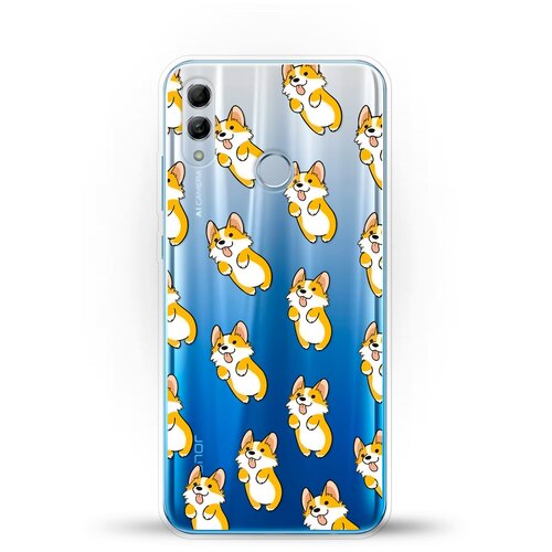 фото Силиконовый чехол узор из корги на honor 10 lite andy & paul