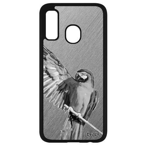 фото Чехол на мобильный samsung galaxy a40, "попугай" жако попугайчики utaupia