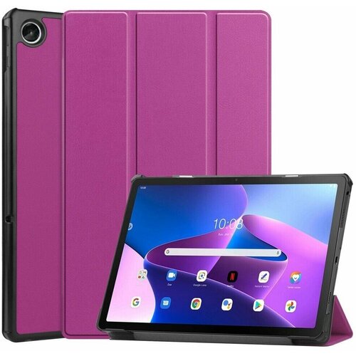 Планшетный чехол для Lenovo Tab M10 Plus (Gen 3) / Lenovo Xiaoxin Pad 2022 (фиолетовый) чехол lenovo tab m10 folio case zg38c03033