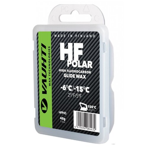 Парафин Vauhti HF POLAR -6/-15 45гр мазь скольжения мазь vauhti gw polar 5⁰c 25⁰c зелeный
