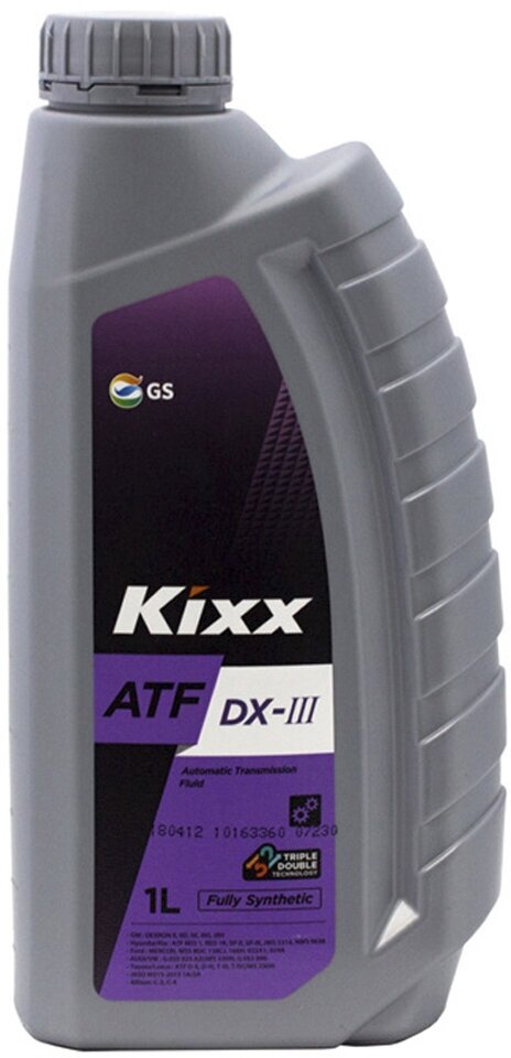 Масло трансмиссионное Kixx ATF DX-III, 1 л