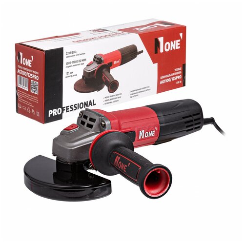 Угловая шлифовальная машина NUMBER ONE AG1100125-PRO с регулировкой оборотов 3680₽