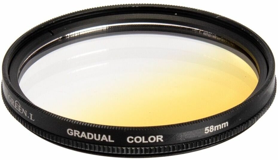 Светофильтр Green-L градиентный желтый (gradual color yellow) - 58mm