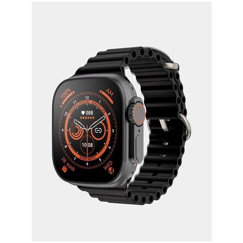 Умные часы Smart Watch X8 Ultra, Черный корпус, черный ремешок