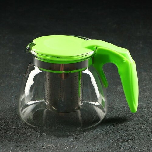 Чайник стеклянный заварочный Джулиан 700 мл с металлическим ситом цвет микс 751₽