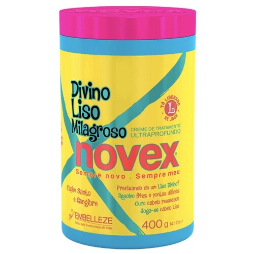 Маска для волос суперфуд Novex Divino Liso Milagroso 400 гр