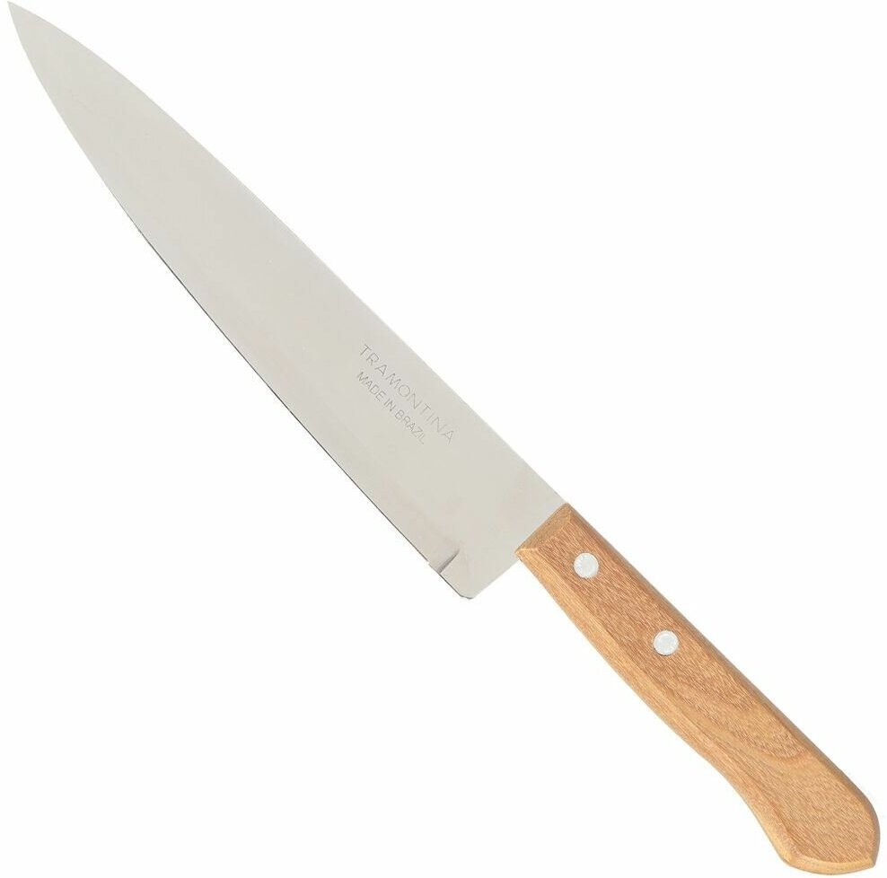 Нож кухонный Tramontina, Universal, шеф-нож, нерж сталь, 20 см, рук дерев, 22902/008-TR
