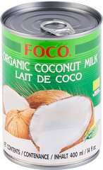 Органическое кокосовое молоко, 10-12% FOCO 400 мл