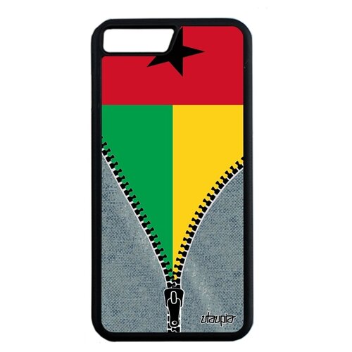 фото Чехол на iphone 8 plus, "флаг гвинеи бисау на молнии" страна туризм utaupia