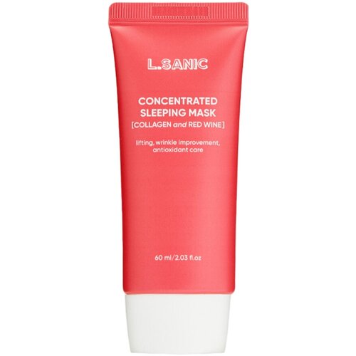 L.SANIC Collagen & Red Wine Concentrated Sleeping Mask Концентрированная ночная маска с коллагеном и красным вином 60мл