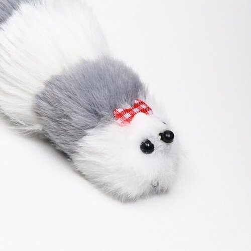 Мышь из искусственного меха до 13 см серая 32800₽