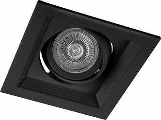 Светильник потолочный встраиваемый, MR16 G5.3 черный, DLT201 арт. 32441