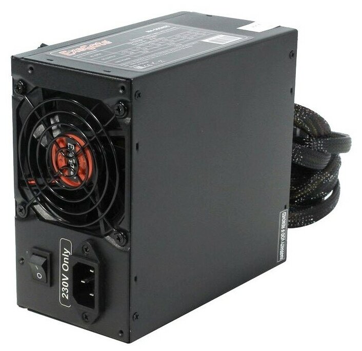 Блок питания ATX Exegate EX235029RUS 500W, APFC, 2х8cm fan, 20+4pin/(4+4)pin, PCI-E, 9xSATA - фото №13