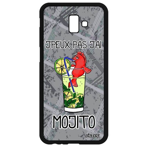 фото Чехол на samsung galaxy j6 plus 2018, "не могу - у меня мохито!" коктейль юмор utaupia