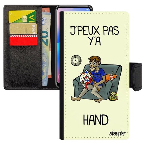 фото Чехол-книжка на мобильный xiaomi mi 8, "не могу - смотрю гандбол!" юмор гандбол utaupia