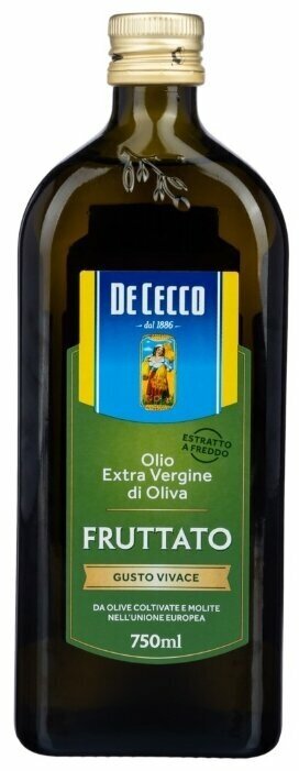 Масло оливковое De Cecco Fruttato Extra Virgin нерафинированное