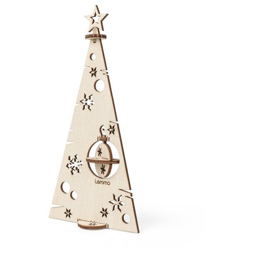 Деревянный конструктор Lemmo Рождественская ёлочка, 7 деталей, LM-0181 набор для творчества новогодний lemmo рождественская ёлочка