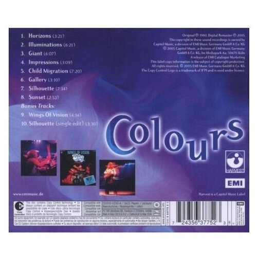 Компакт диск Universal Eloy - Colours (CD) eloy floating cd