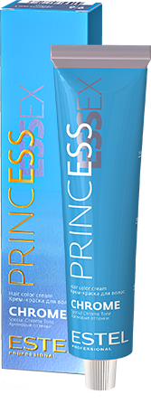 ESTEL Крем-Краска Princess Essex Chrome для Волос 7/16 Русый Пепельно-Фиолетовый, 60 мл