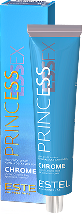 ESTEL Крем-Краска Princess Essex Chrome для Волос 6/11 Темно-Русый Пепельный Интенсивный, 60 мл