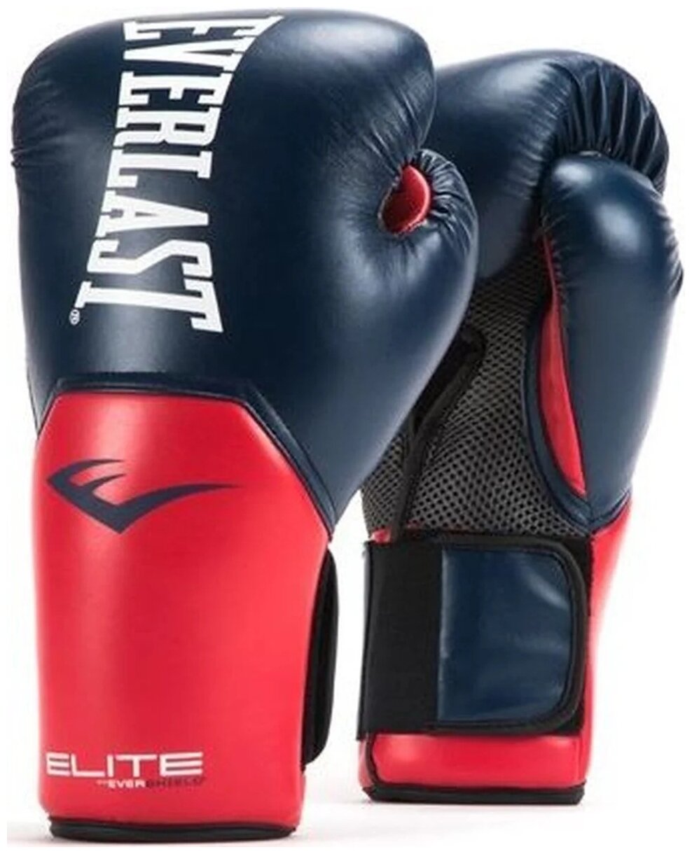 Перчатки тренировочные Everlast Elite ProStyle 16oz синие/красные