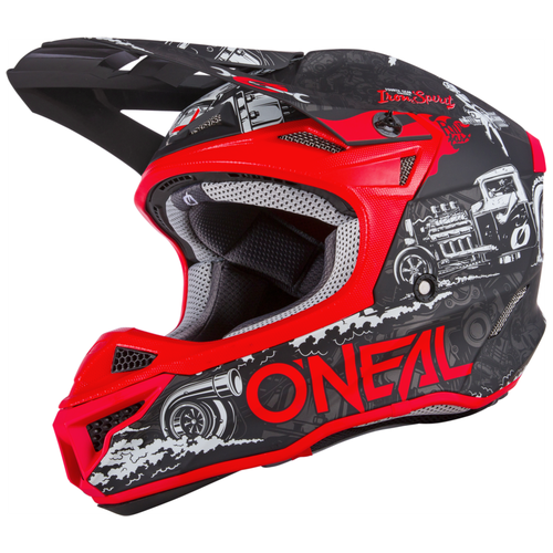 Шлем кроссовый ONEAL 5Series HR V.22, черный/красный, размер S