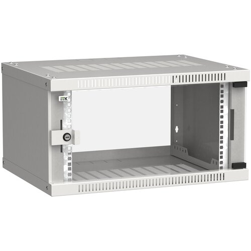 Шкаф ITK LWE3-09U66-GF серый RAL7035