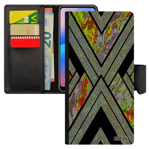 фото Чехол-книжка для смарфона huawei p20 pro х-орнамент треугольник иллюзия utaupia
