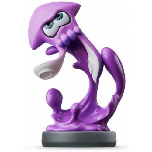 Amiibo: Интерактивная фигурка Инклинг-кальмар (неоново фиолетовый) (Inkling Squid Neon Purple) (Splatoon Collection)