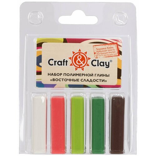 Craft&Clay Набор полимерной глины CCL 110 г 5 цв. 11 Восточные сладости