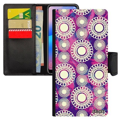 фото Чехол-книжка на телефон xiaomi redmi 6a, "кружевной узор" восточный пейсли utaupia