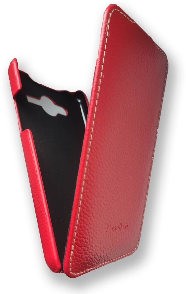 Кожаный чехол флип Melkco Jacka Type для Samsung Galaxy Core 2 Duos, красный