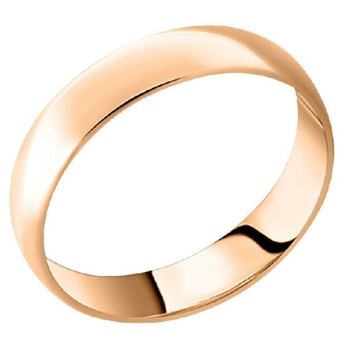 Кольцо обручальное, красное золото, 585 проба, размер 19, золотой, красный кольцо обручальное красное золото 585 проба размер 19 5 золотой красный