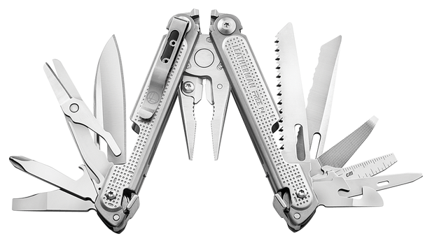 Мультитул пассатижи LEATHERMAN Free P4 (832642) с чехлом серебристый