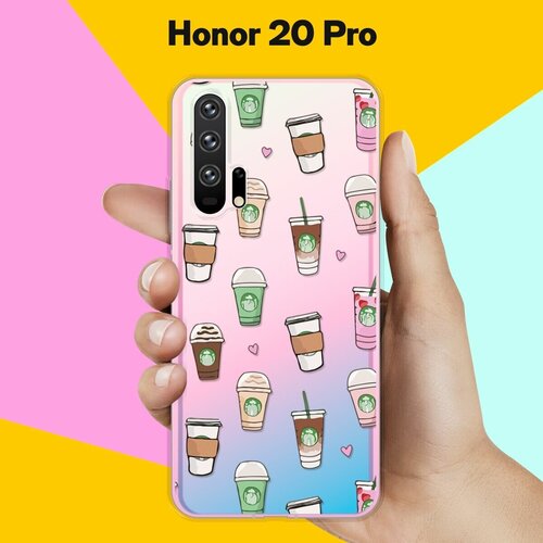 Силиконовый чехол Кофе на Honor 20 Pro