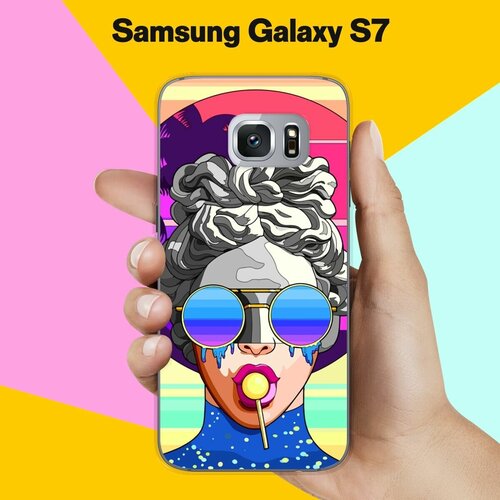 Силиконовый чехол на Samsung Galaxy S7 Очки / для Самсунг Галакси С7 пластиковый чехол обнулись желтый на samsung galaxy s7 самсунг галакси с 7