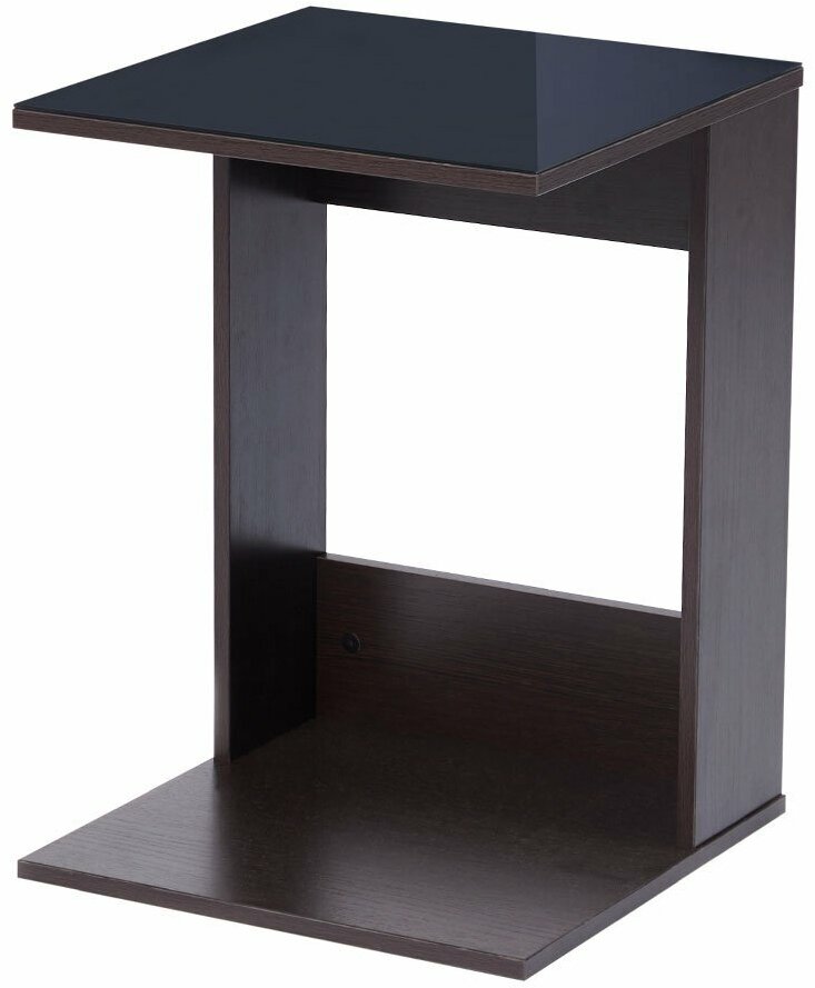 Журнальный стол Hoff Фиеста, 45х62х45 см, цвет венге, чёрный