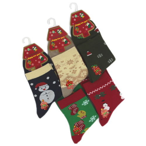 фото Комплект новогодних носков db4158 "мастер хлопка" 5 пар, 36-41 размеры