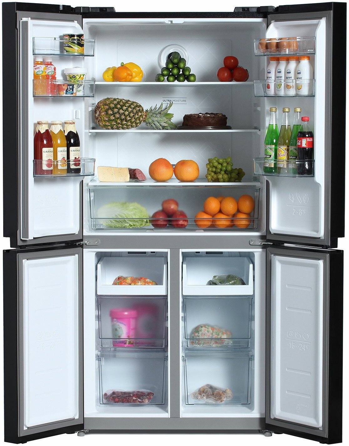 Холодильник Hyundai CM5005F, черное стекло - фотография № 13