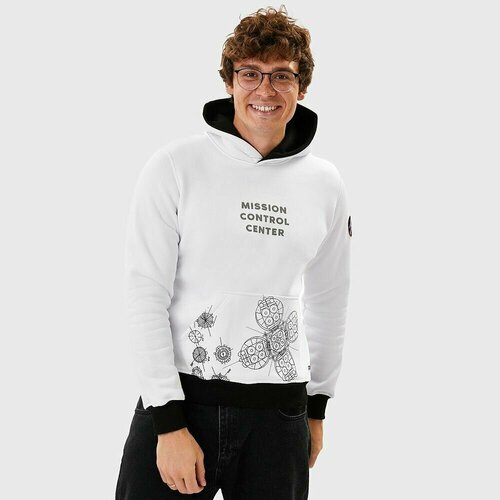 фото Худи роскосмос, размер 50, белый
