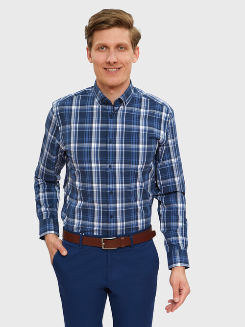 Рубашка KANZLER, размер 44, синий