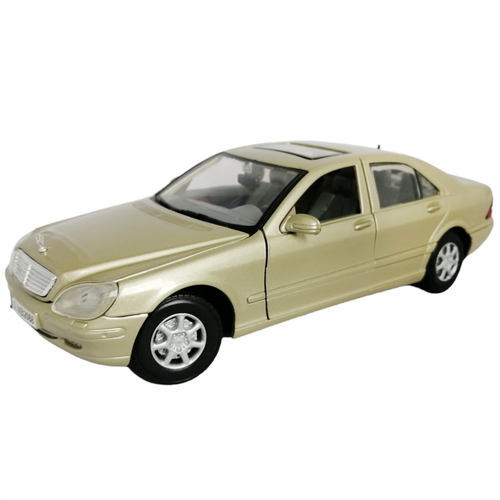 Mercedes-Benz 2002 S-class 1:24 коллекционная металлическая модель автомобиля MotorMax 73291 gold ford focus zx3 2002 года 1 24 коллекционная металлическая модель автомобиля motormax 73289 purple