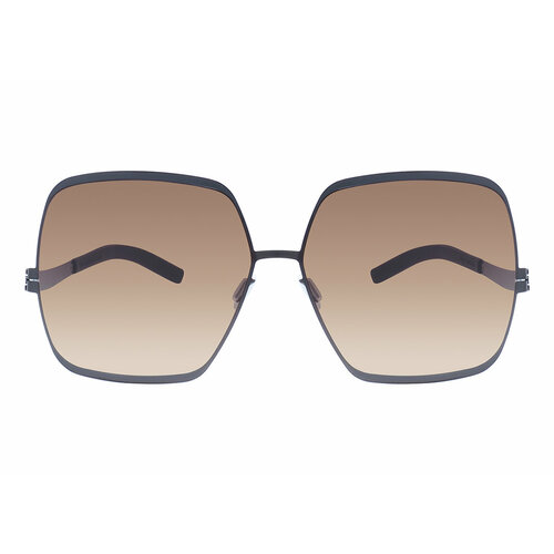 фото Солнцезащитные очки ic! berlin angelina t gun metal brown sand, черный, коричневый