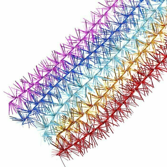 Мишура новогодняя № 1 одиночная  d-20мм 200 см 10 шт